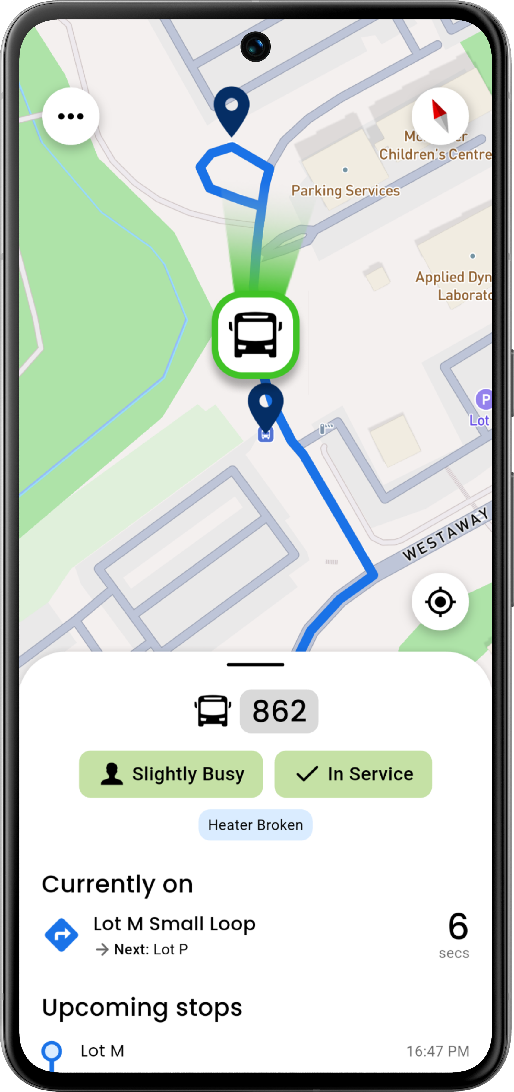 Commuter app
                  screen 2